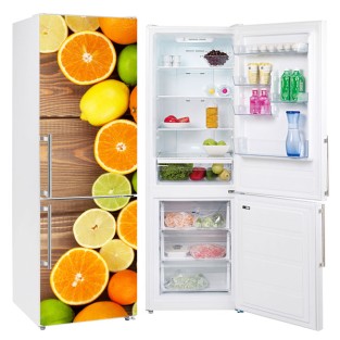 Vinilos electrodomésticos neveras frutas fondo madera Vinilos electrodomésticos neveras frutas fondo madera